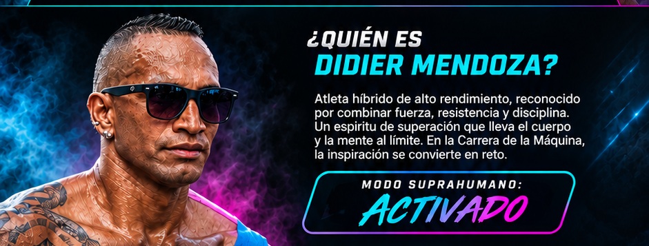 ¿Quién es Didier Mendoza? Atleta híbrido de alto rendimiento, reconocido por combinar fuerza, resistencia y disciplina.